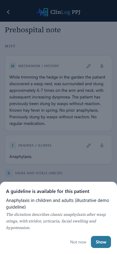 Guideline found